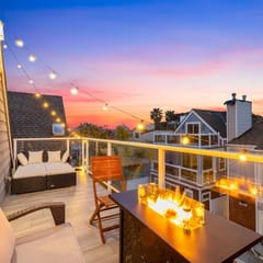 Beachside 3-Story Home with Patio and Rooftop Deck