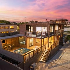 Your Private Pickleball & Jacuzzi Escape, with Ocean-View Fireplace Lounge