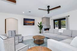 Elegant Oasis Ping Pong Firepit and Patio - Image 3