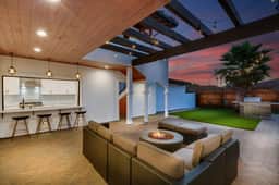 Elegant Oasis Ping Pong Firepit and Patio - Image 2